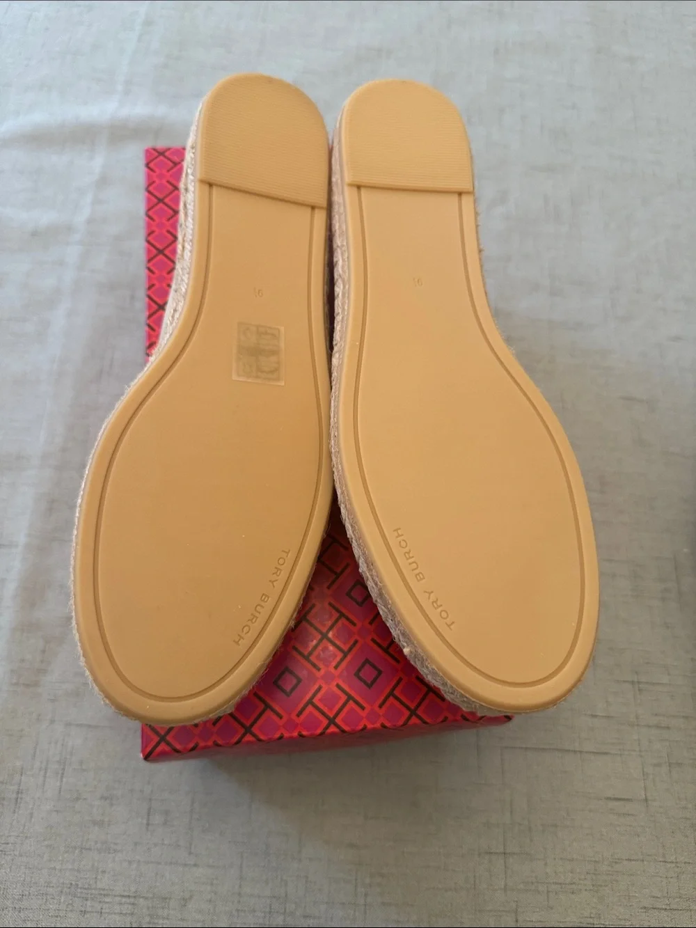 NWT Tory Burch Everly Leather Espadrilles -  Size 9.5